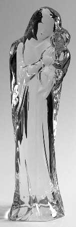 Baccarat Crystal Figurines Mother And Child - Boxed
