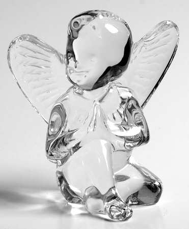 Baccarat Crystal Figurines Angel Praying - No Box