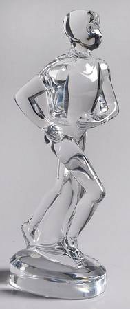 Baccarat Crystal Figurines Jogger-Man Running - Nb912, No Box