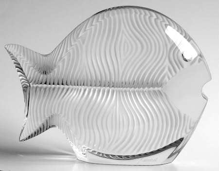 Baccarat Crystal Figurines Blowfish-Clear - No Box