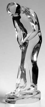 Baccarat Crystal Figurines Putting Golf - No Box