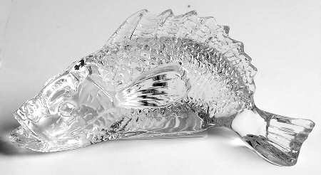Baccarat Crystal Figurines Caprille Fish-Clear - With Box Bx847