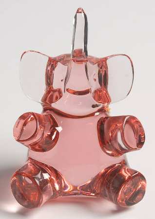 Baccarat Crystal Figurines Spinning Elephant-Tourmaline - With Box Bx867