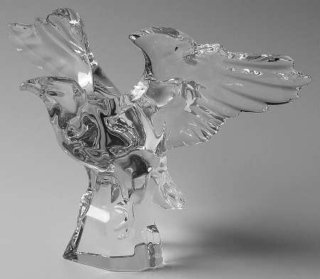 Baccarat Crystal Figurines American Eagle - With Box Bx877