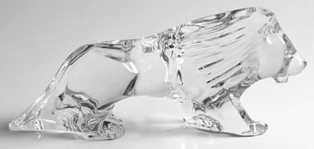 Baccarat Crystal Figurines Lion - No Box
