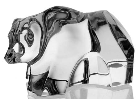 Baccarat Crystal Figurines Bear Cub-Clear - Nb933, No Box