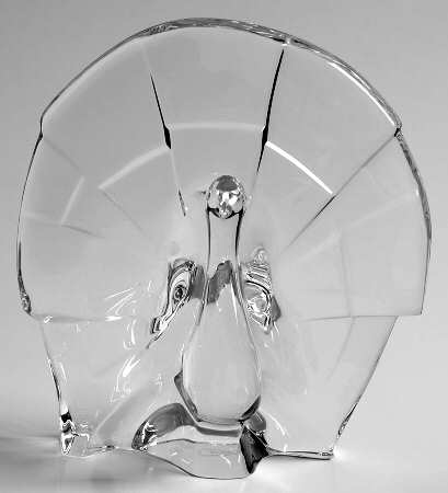 Baccarat Crystal Figurines Peacock - No Box