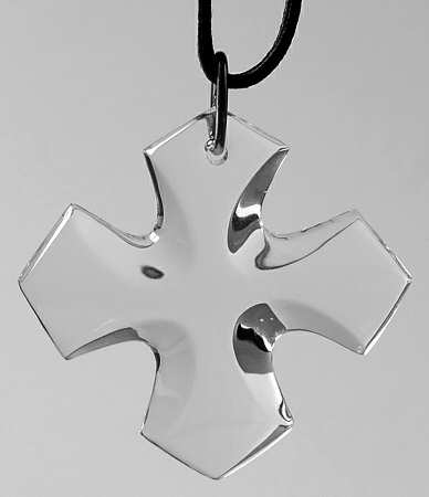 Crystal Pendants Occitan Cross Pendant-Clear - Boxed