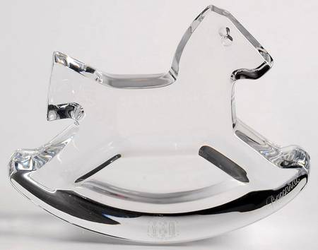 Baccarat Crystal Figurines Rocking Horse - Nb914, No Box