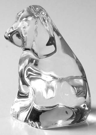 Baccarat Crystal Figurines Spaniel-Seated - Boxed