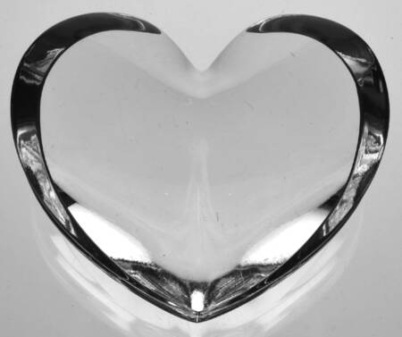 Baccarat Paperweight Zinzin Heart - Large/Clear - No Box