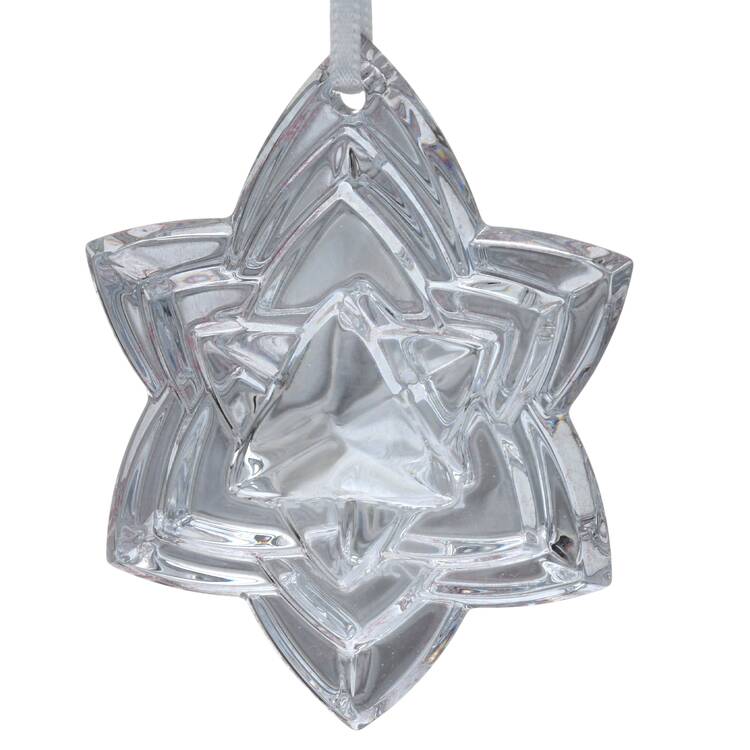 Baccarat Annual Ornament Noel Star-Silver - Boxed