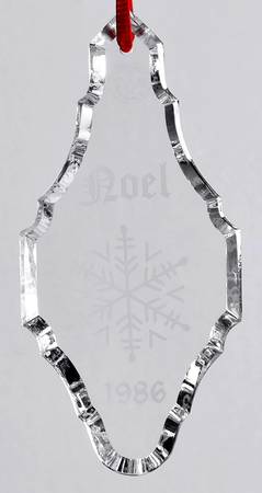 Baccarat Annual Ornament Noel-Pendant With Snowflake - Boxed