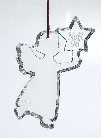 Baccarat Annual Ornament Noel-Angel With Star - Boxed