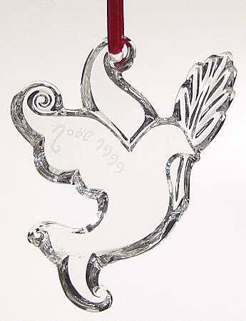 Baccarat Annual Ornament Noel-Dove - Boxed