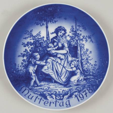 Bareuther Mothers Day Plate Blind Man's Bluff - No Box