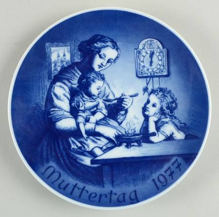 Bareuther Mothers Day Plate Noon Feeding - No Box