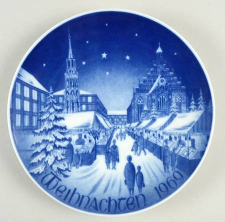 Christmas Plate Christkindlemarkt - No Box