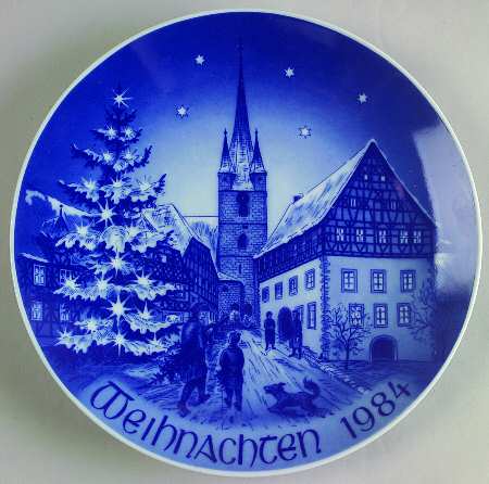 Christmas Plate Zeil On The River Main - Boxed