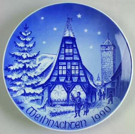 Christmas Plate The Old Forge In Rothenburg - No Box