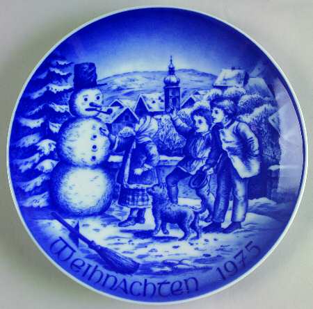 Christmas Plate Snowman - Boxed