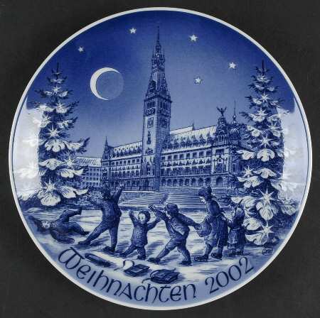 Christmas Plate Christmas In Hamburg - Boxed