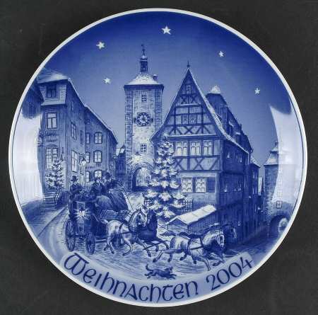 Christmas Plate Christmas Time In Rothenburg  - No Box