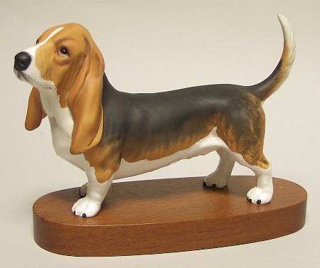 Beswick Figurine Bassett Hound-Fochno Trinket - With Box