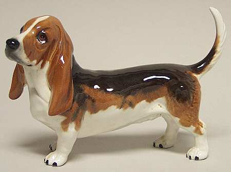 Beswick Figurine Bassett Hound-Fochno Trinket - Boxed