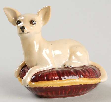 Beswick Figurine Chihuahua Lying On Cushion - Boxed