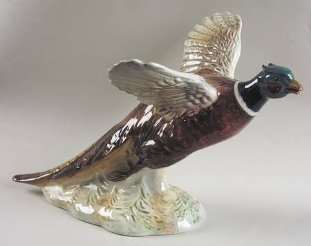 Beswick Figurine Pheasant On Base Flying Upward - Boxed