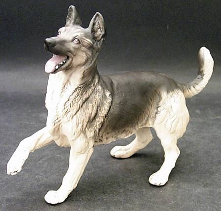 Beswick Figurine Alsatian Standing Right Front Paw Raised - Boxed