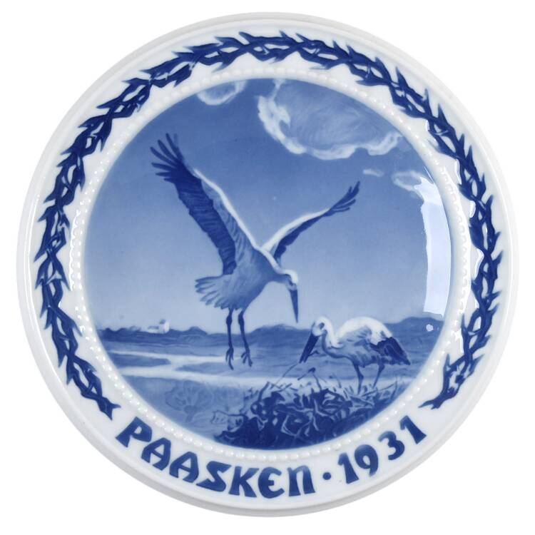 Easter Plates 1931-Storks - Boxed