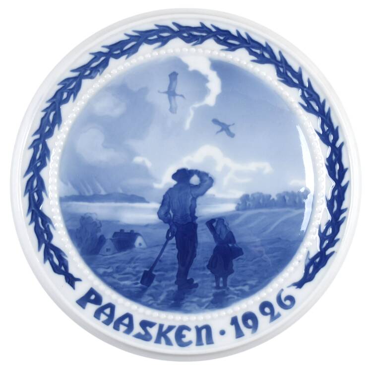 Easter Plates 1926-Farmer - No Box