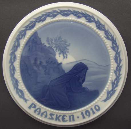 Easter Plates 1910-Marie Magdalene By The Grave - No Box