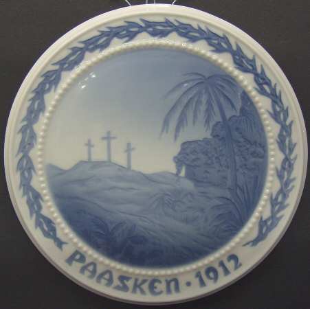 Easter Plates 1912-Golgatha - Boxed