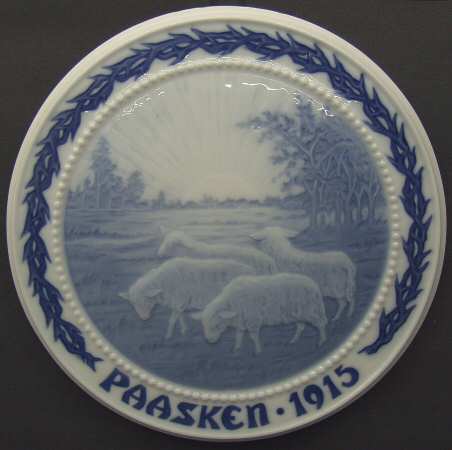 Easter Plates 1915-Easter Lamb - Boxed