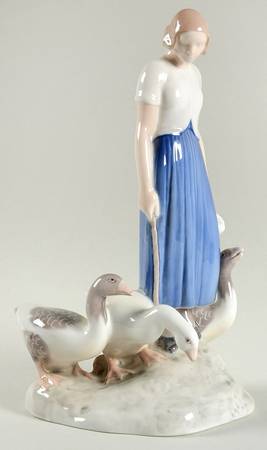 Children with Animals Goose Girl - No Box