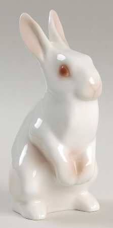 Animals-Farm and Domestic White Rabbit Standing - No Box