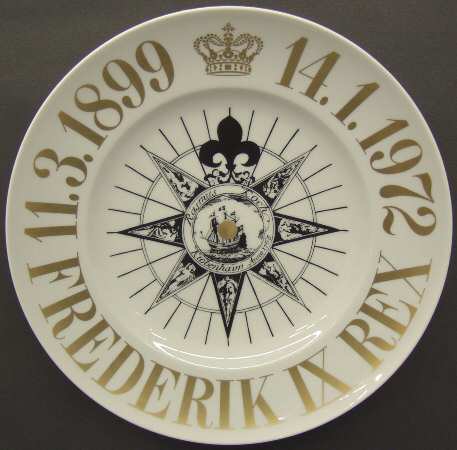 Bing & Grondahl Frederick Ix Of Denmark Memorial - Boxed