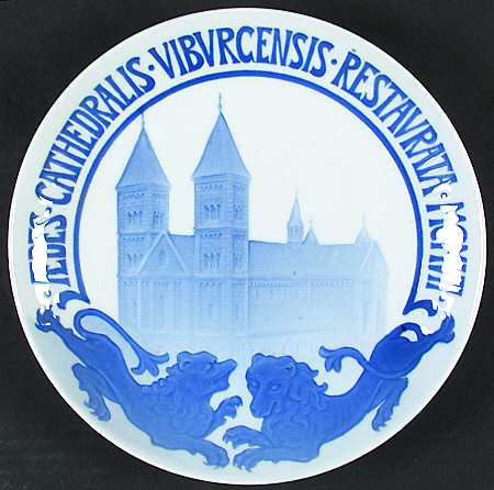 Commemorative Plates Commemorating Restoration Of Vibor Cathe - No Box
