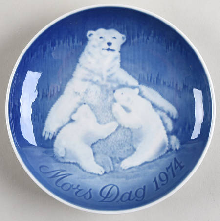 Mother's Day Plate Bear And Cubs - Boxed