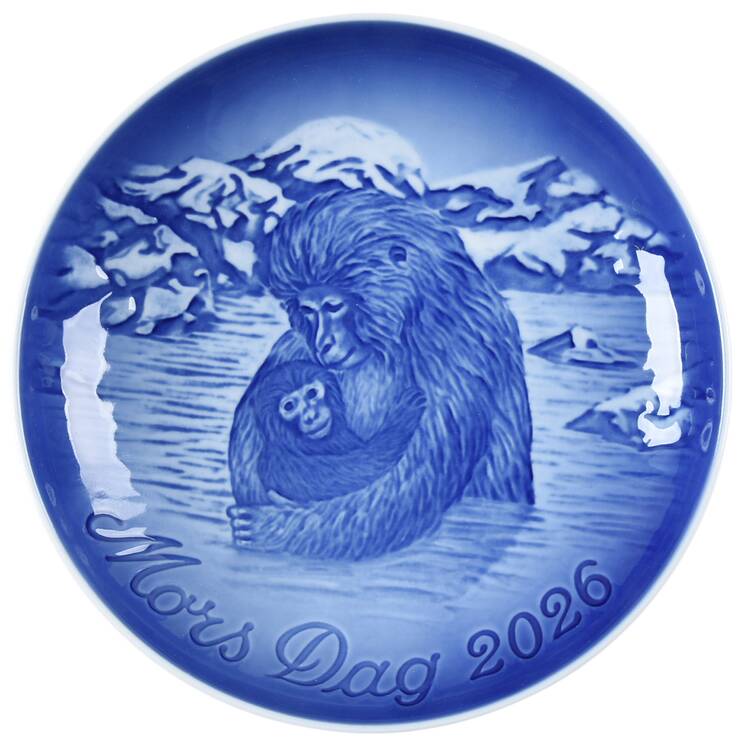 Mother's Day Plate Japanese Snow Monkeys - Boxed