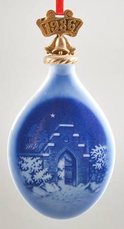 Christmas Drop Ornament Silent Night Holy Night - Boxed