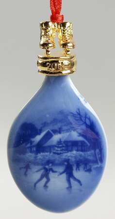 Christmas Drop Ornament Ice Dancing On The Lake - Boxed