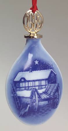 Christmas Drop Ornament Christmas Eve At The Farmhouse - With Box