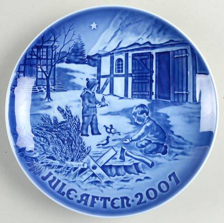 Annual Christmas Plate Christmas In The Countryside - Boxed