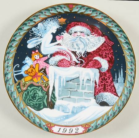 Santa Claus Collection Santa On The Roof - Boxed