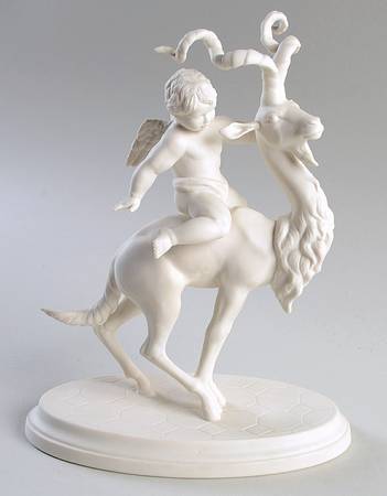 Boehm Figurines Cupid On Markhor - No Box