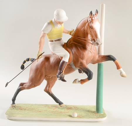 Boehm Figurines Polo Player On Bay - No Box